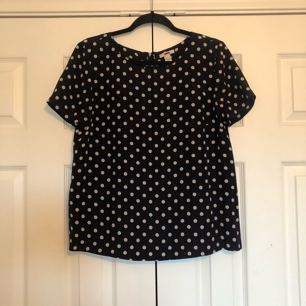 J. Crew Polka Dot Blouse